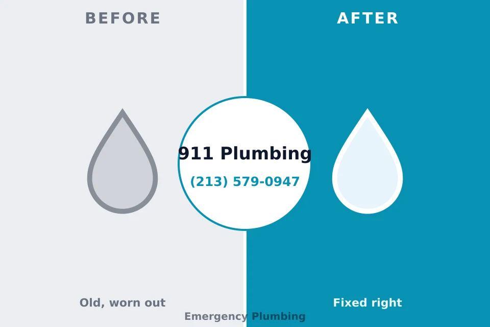 Before and after: plumbing company Valatie, NY